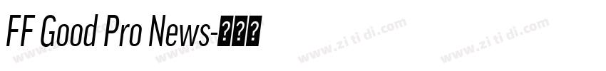 FF Good Pro News字体转换